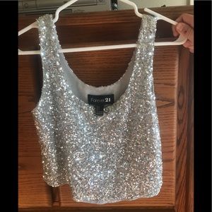 Sequins crop top